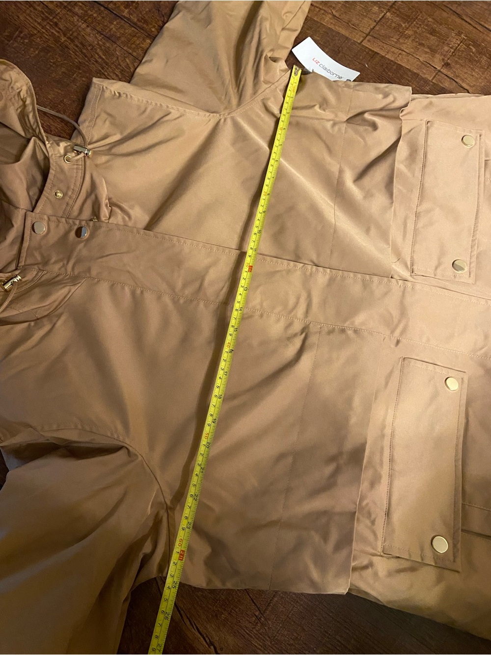 Liz Claiborne Womens Midweight Anorak in French Caramel, Sz XXL--NWT - Picture 11 of 11